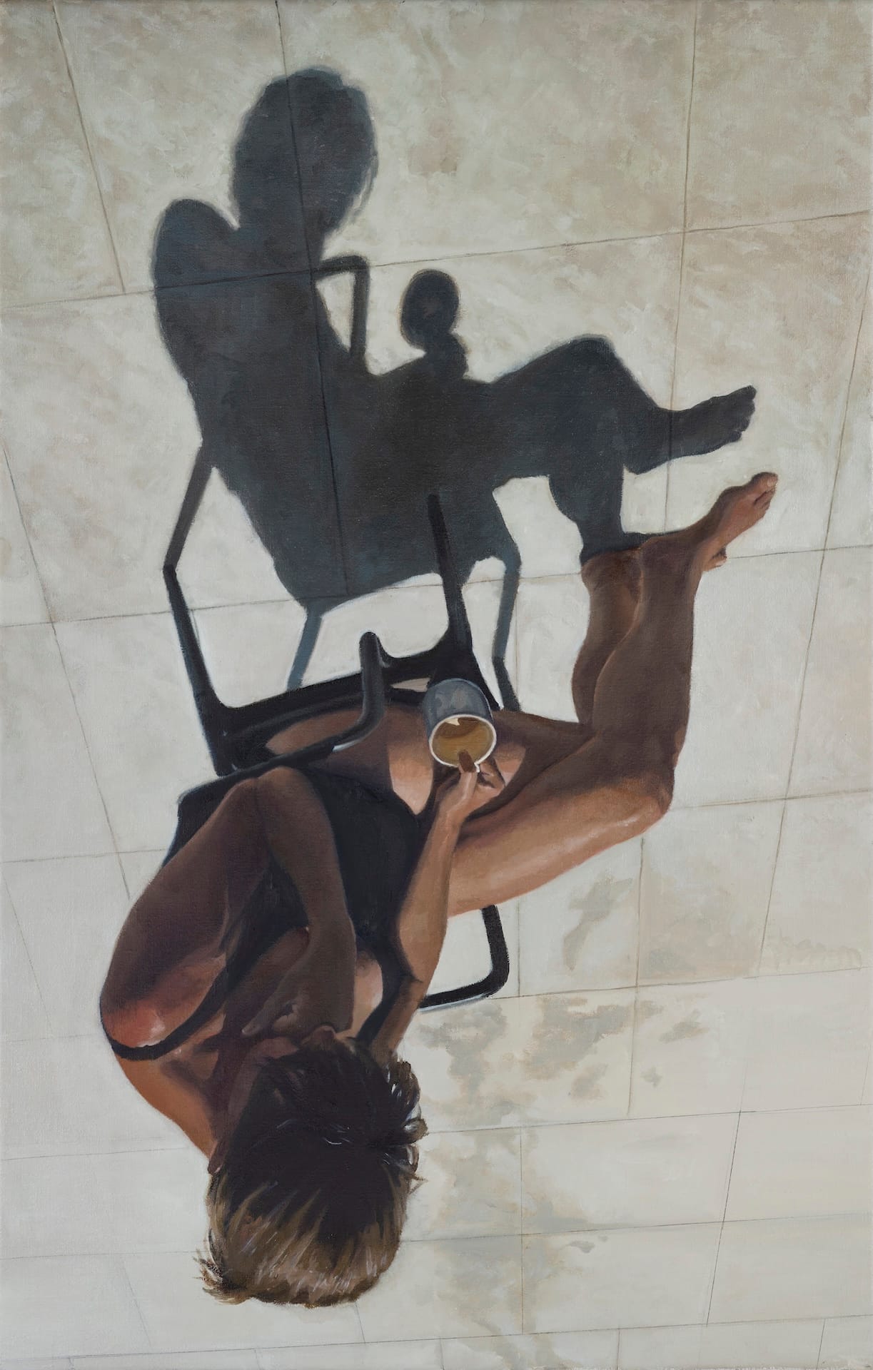 Sometimes it’s hard to stop by Rebecca Holton — Oil on canvas, 2025