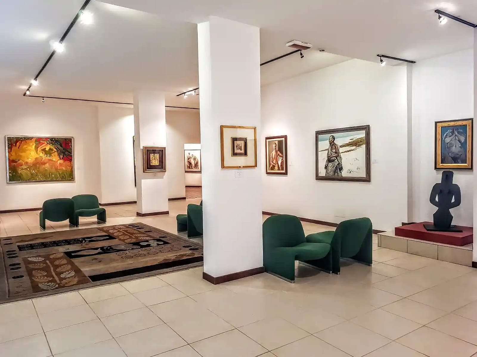 A room of the Chianciano Art Museum’s collection.