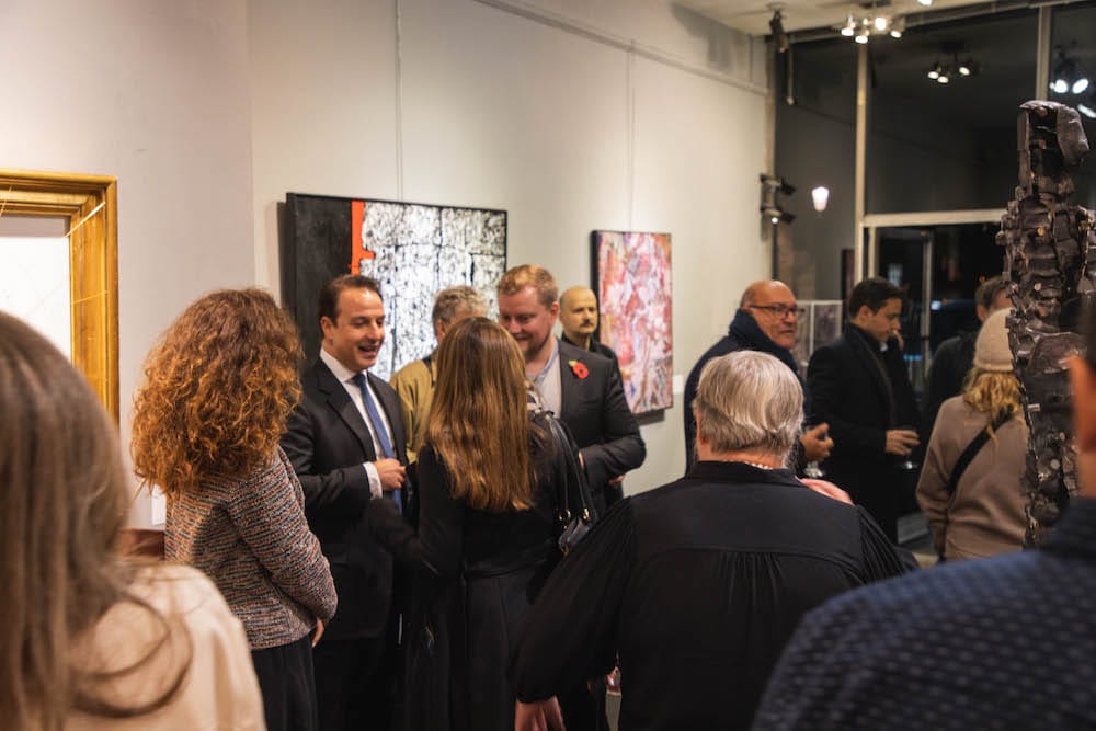The opening crowd at Gagliardi Gallery.