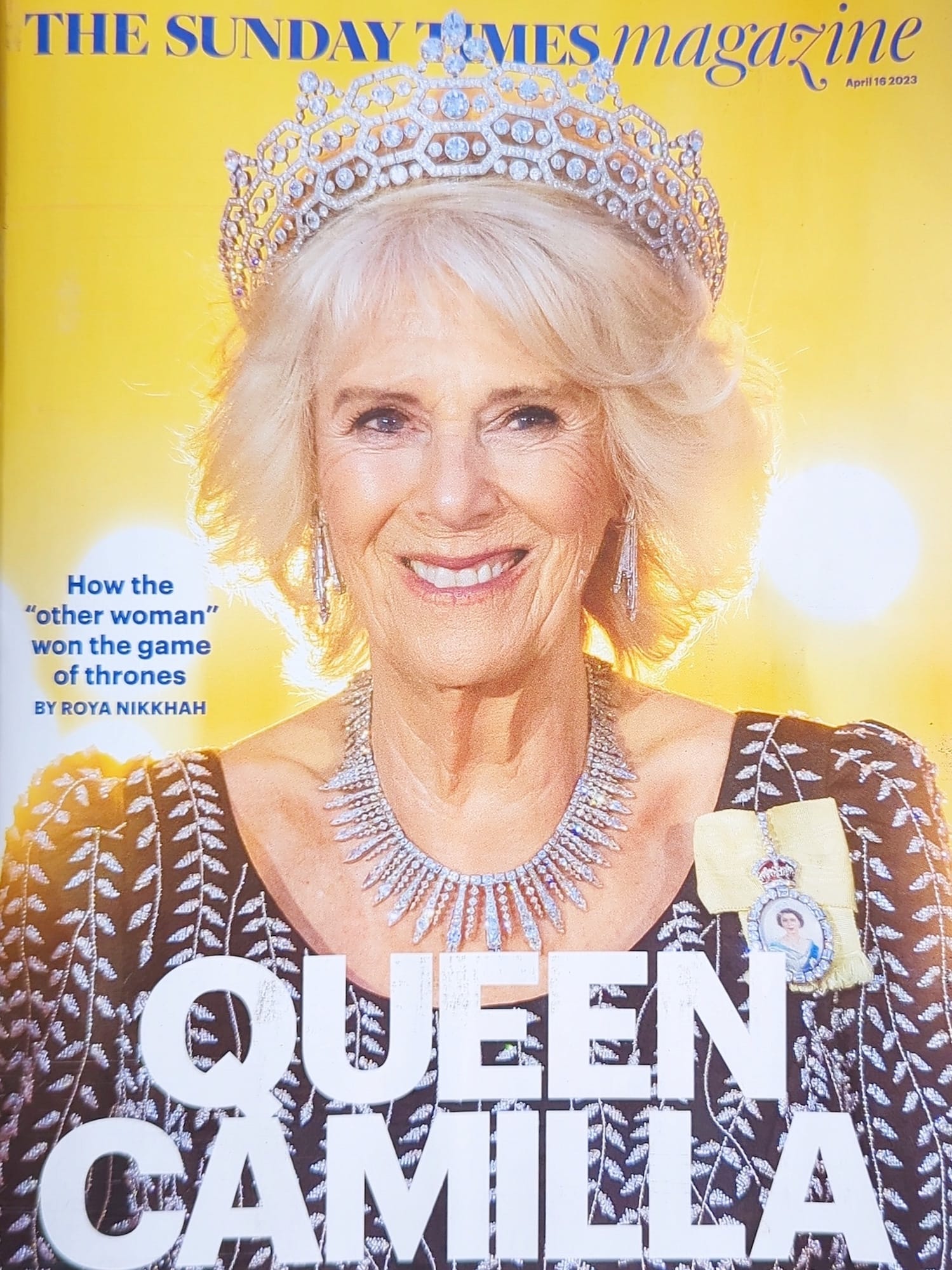 The cover of the Sunday Times Magazine carrying the feature.