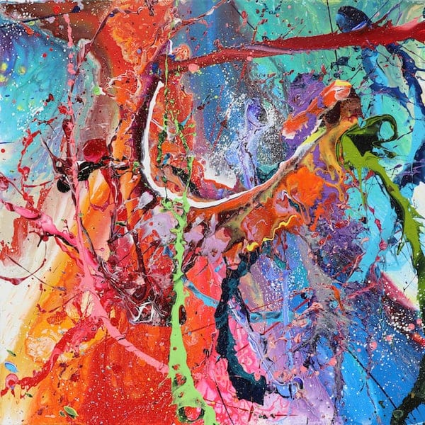 Magma Water Spirit by Advait Kolarkar, Acrylic on canvas