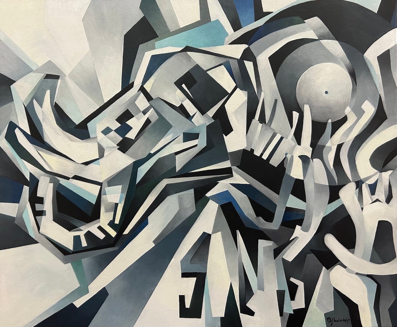Elephant Song by Albaladejo, Oil on canvas, 2022