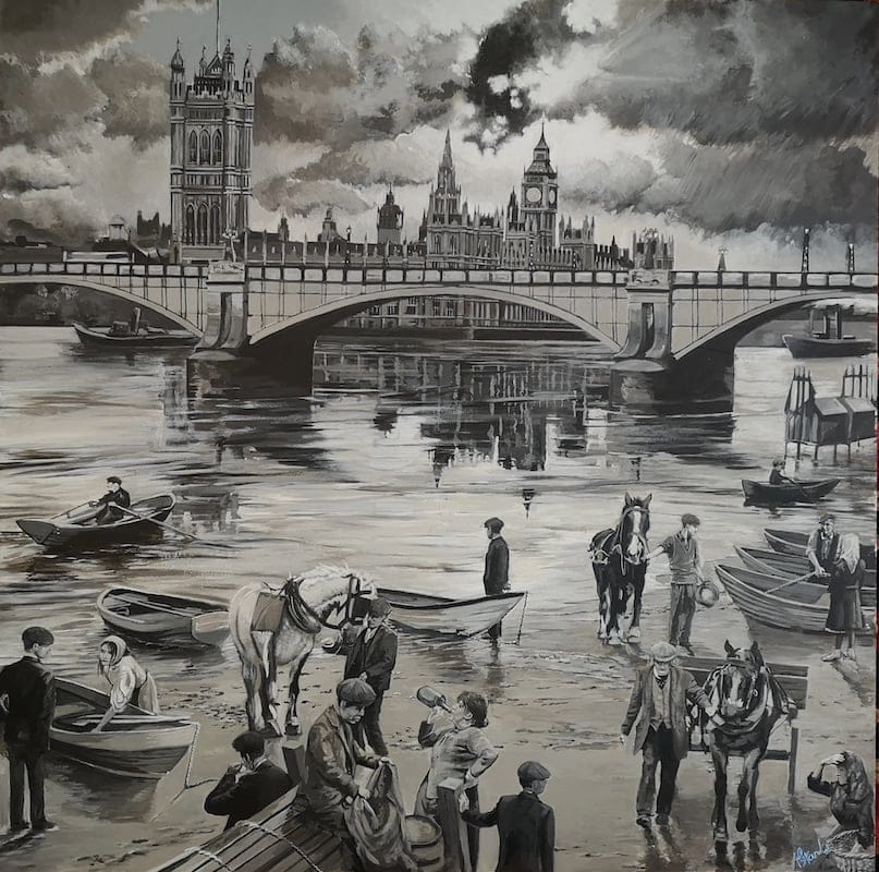 London by Alexander Robert Lee, Acrylic on board