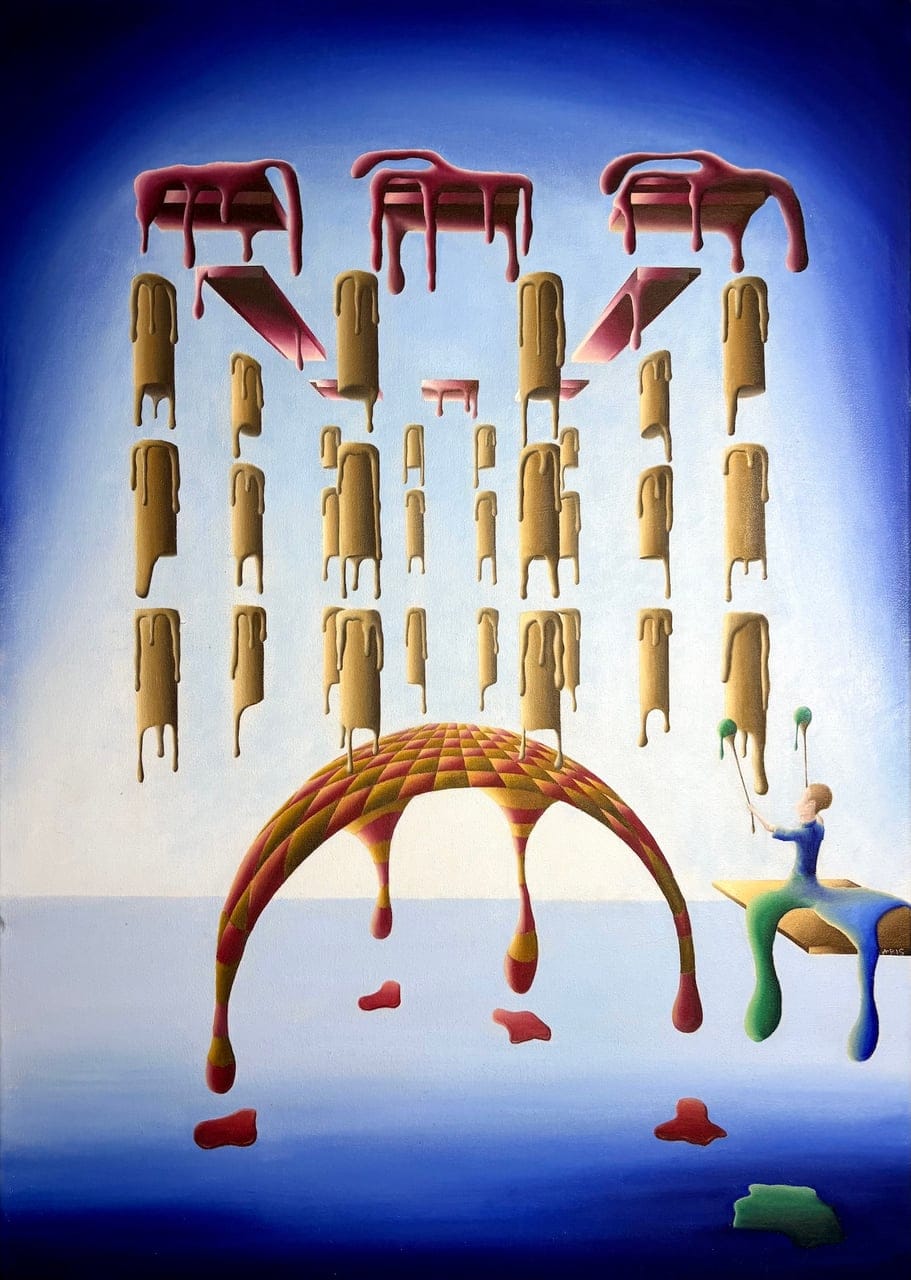 Diurnal Lucid Dreaming by Aris Kontogiannis, Oil on canvas, 2025