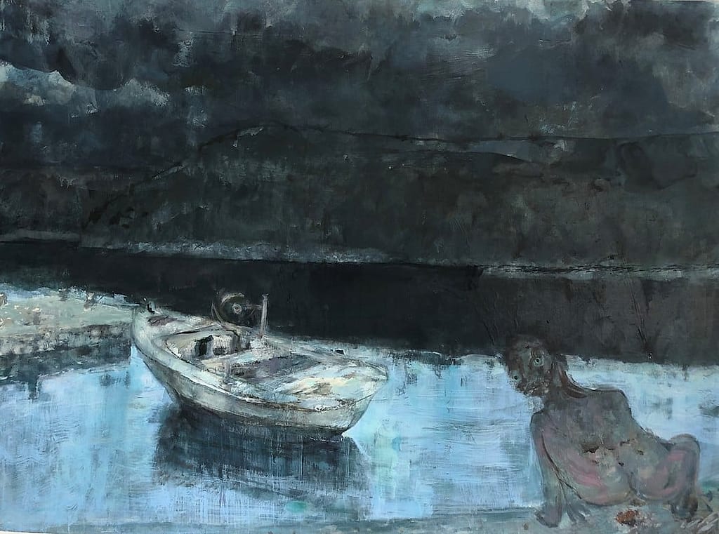 Be First One to Comment by Bato Bostandzic, Oil and Acrylic on Canvas