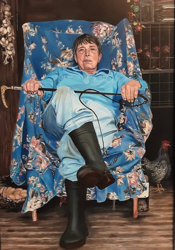 Im willing to listen to your Version by Carol Lavinia Davison, Oil on canvas