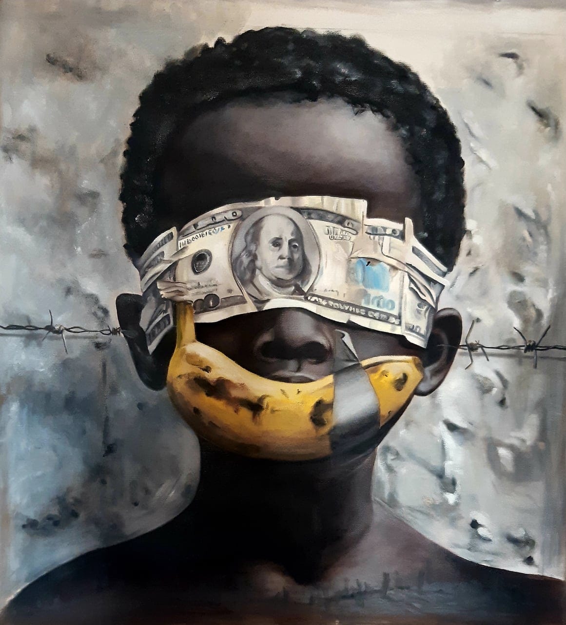 The Silent Witness by EKA, Oil on canvas, 2025