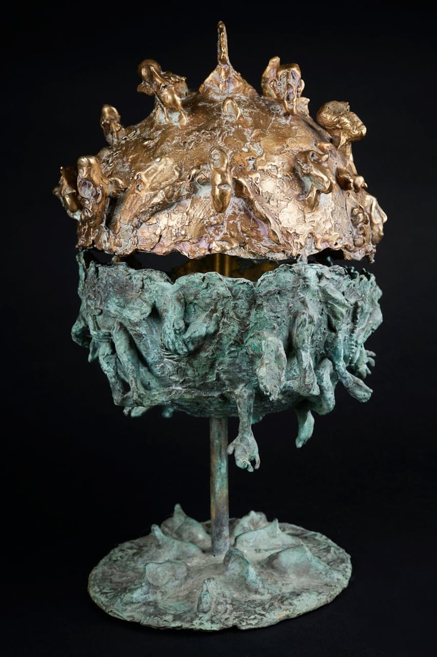 Sommersi e salvati by Fulvio Pratesi, Bronze sculpture, 2024