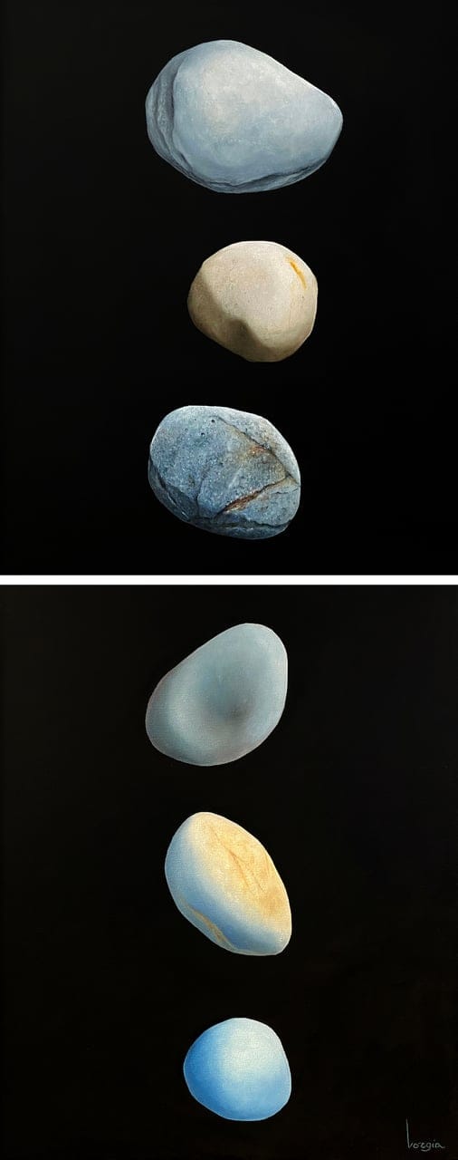 The Marvelous Journey to the Present by Giota Vorgia, Oil on canvas
