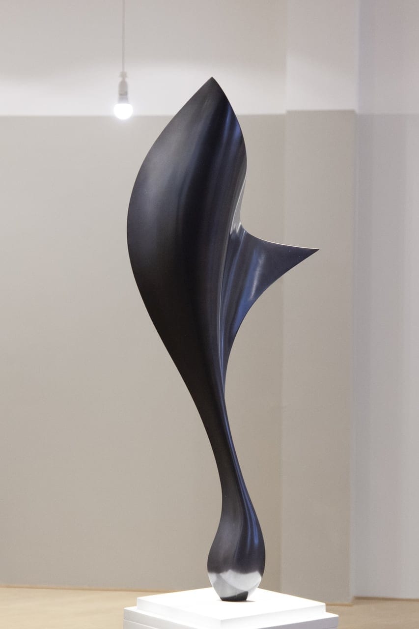 Scything by Hugh Chapman, Bronze sculpture, 2020