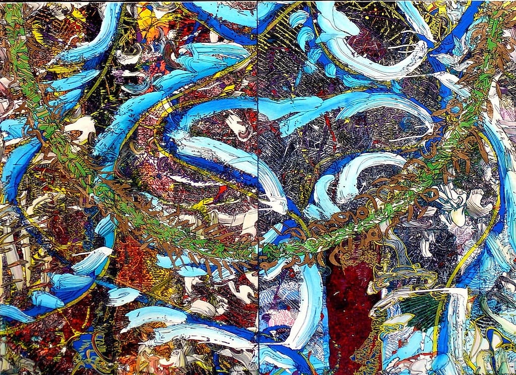 GOLD AND WATER by Igor Eugen Prokop, Acrylic on canvas