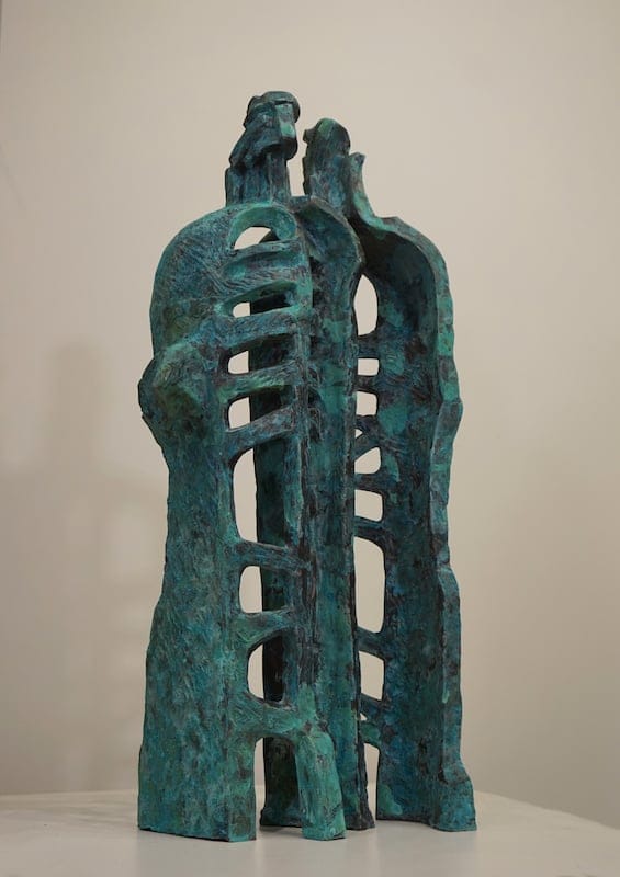 Other Side by Igor Grechanyk, Bronze sculpture