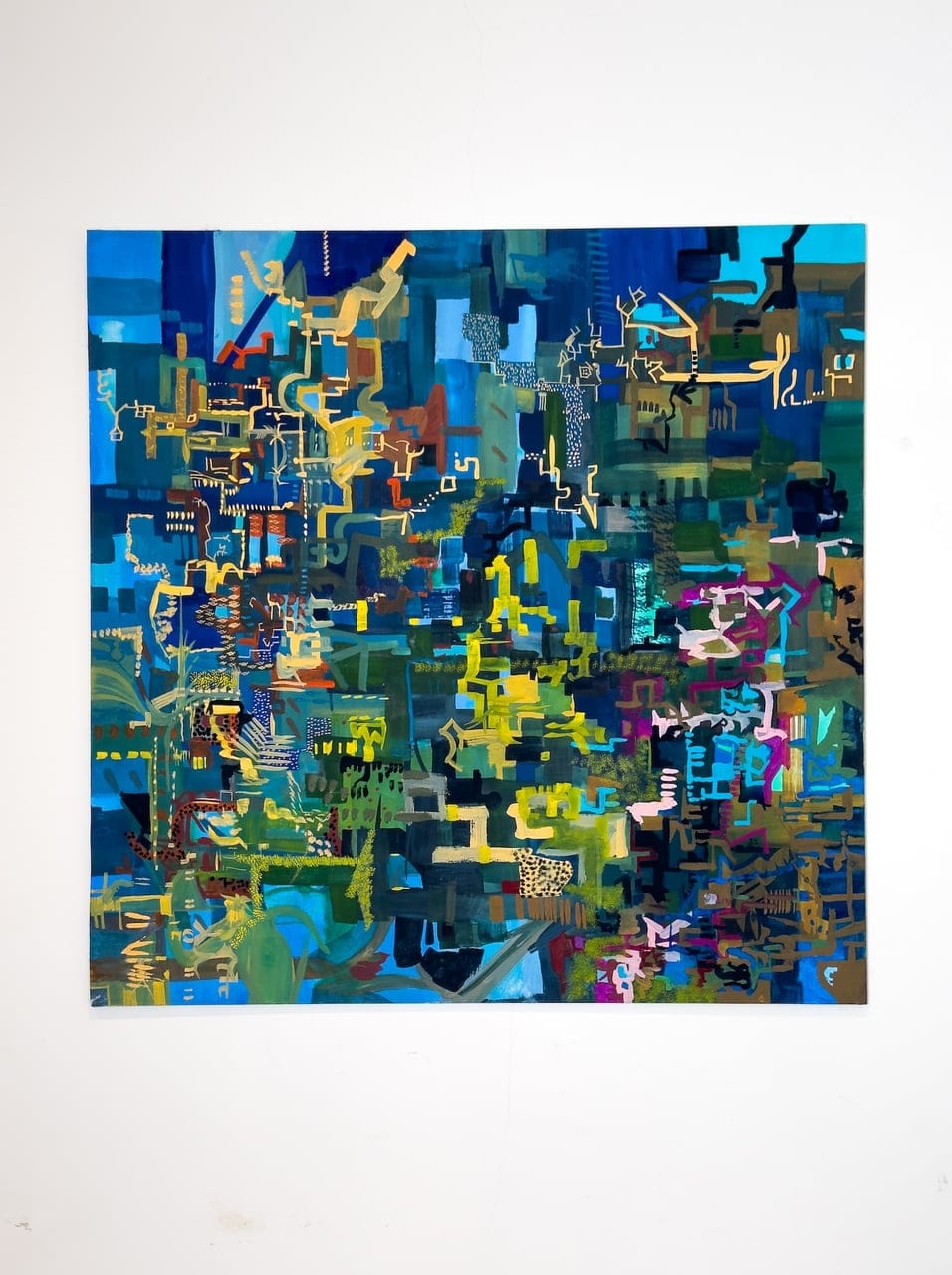 New World Disorder by Jack Xerxes Jordan, Gouache on canvasboard, 2025