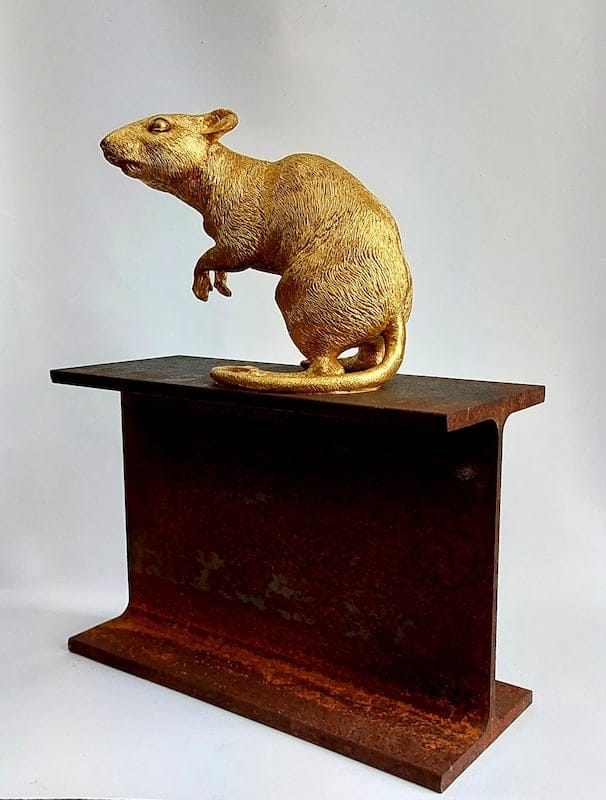 The Lovely Rats 5 by Jill Desborough, Mixed media sculpture