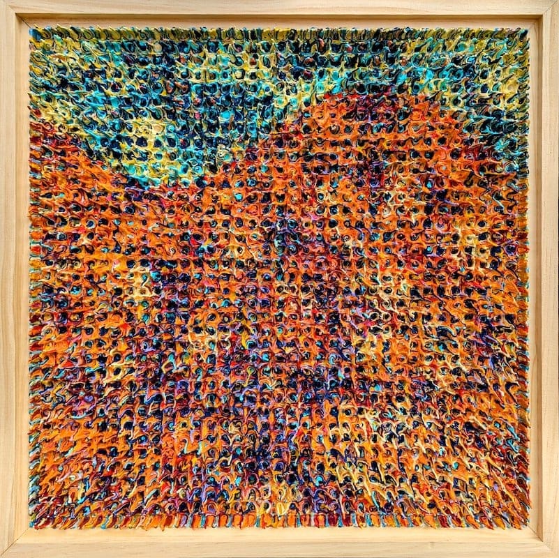 Geomorphology Series # 5 by Lars Westby, Acrylic on Grid