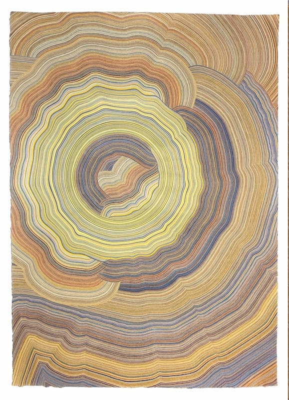 Yellow Circle by Laura Waldusky, Pencil on paper
