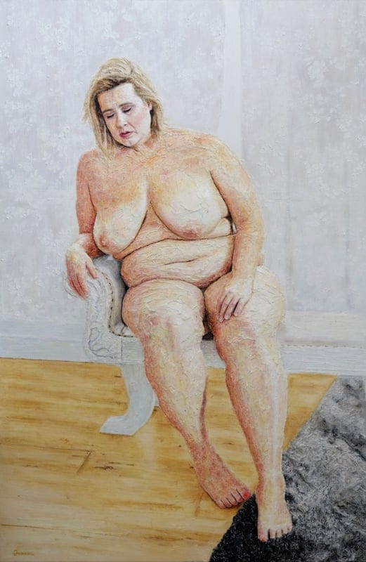 The Skin We Live In by Liam Dunne, Oil on board