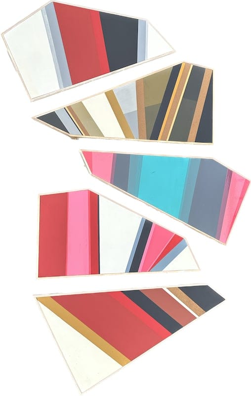 Archipilago (polyptych) by Mapi de Aubeyzon, Acrylic and varnish on board