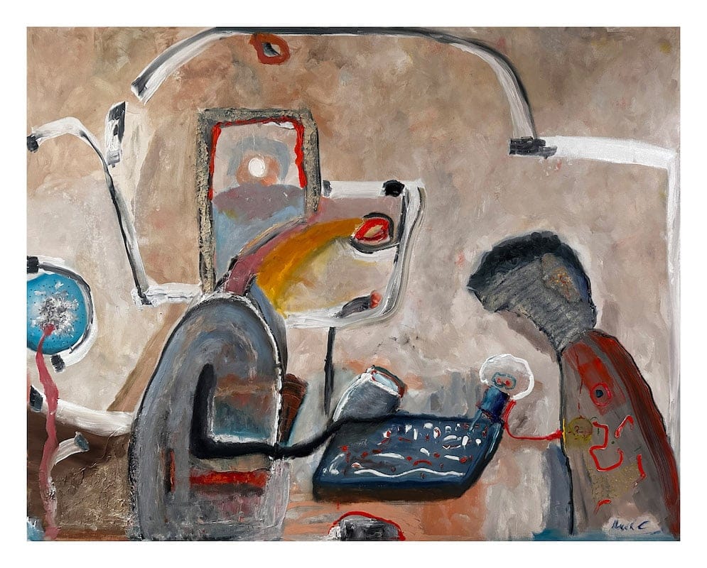 Circuity 1 by Marek Abstractblue, Oil on canvas