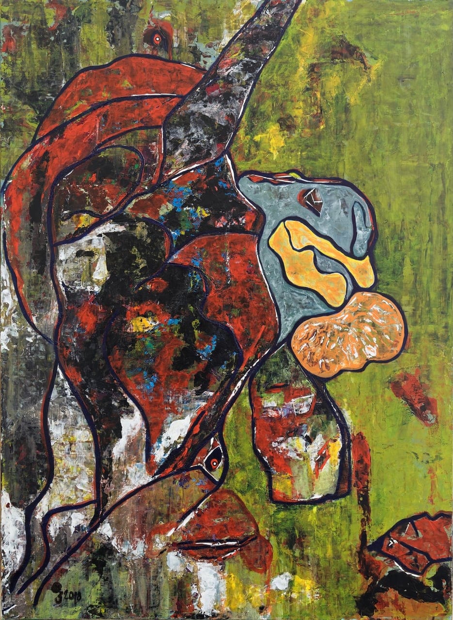 Maternité by Marthe Roussel, Oil on canvas, 2018