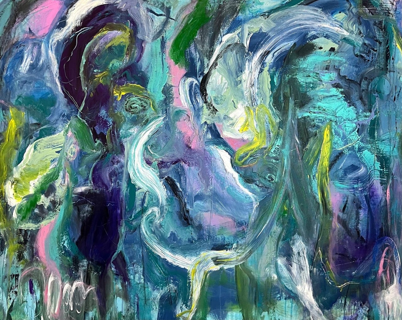 Are we Human, or are we Dancer? by Monica Maja Richardson, Acrylic on canvas, 2024