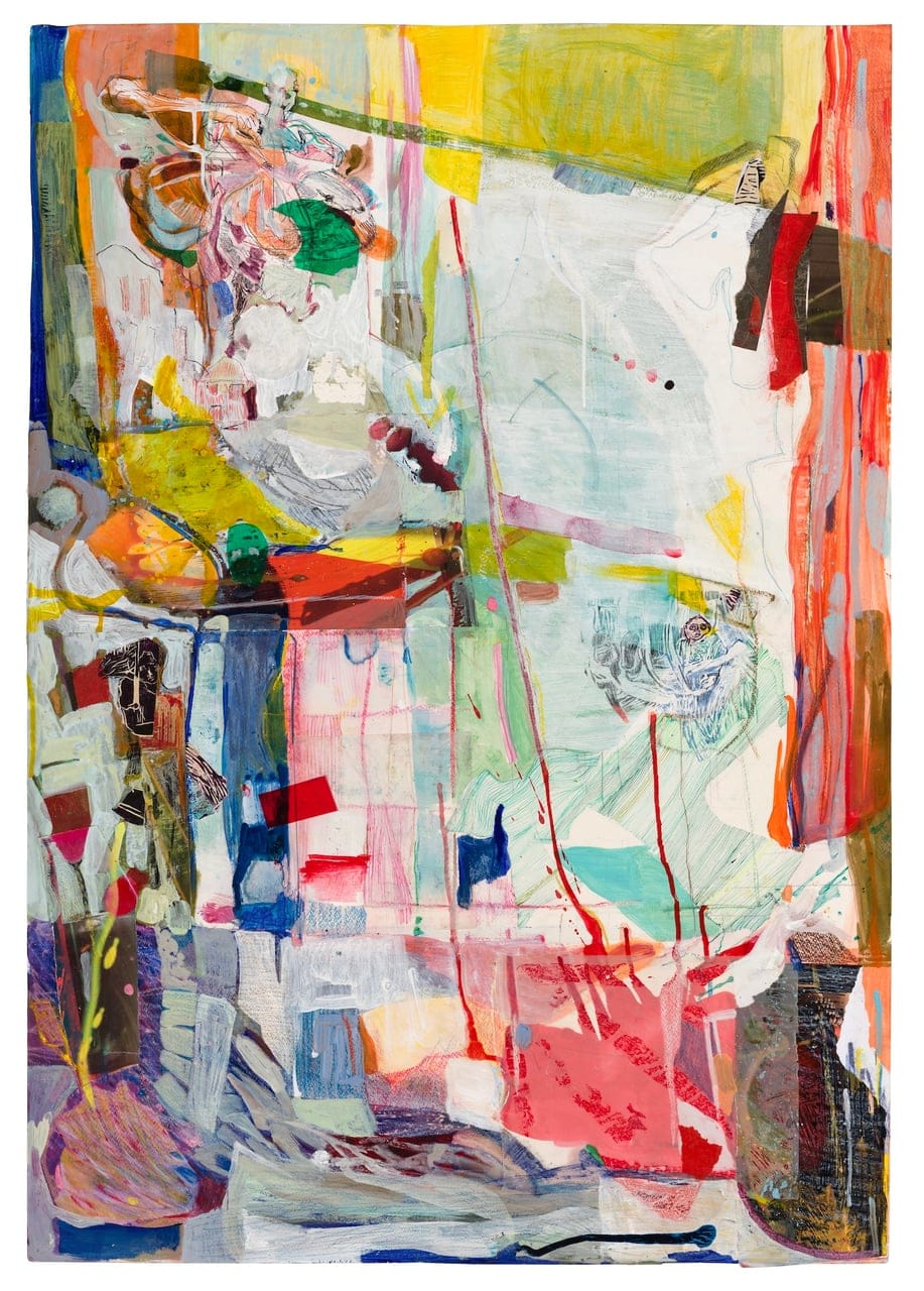 Rêvalité by Sara Adib, Mixed media on board, 2024
