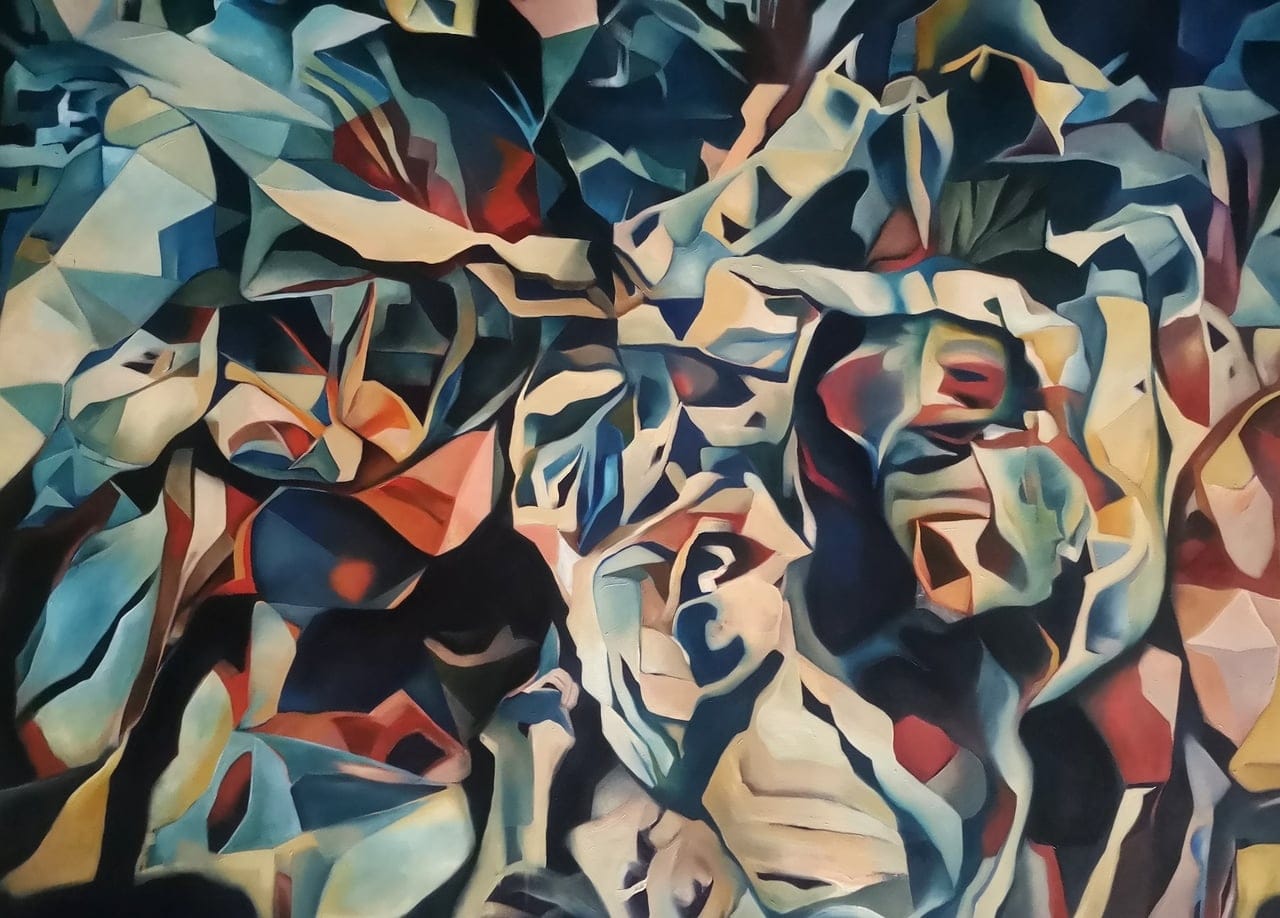 La Victoria Oct del 23 by Sari Holland, Oil on canvas, 2024