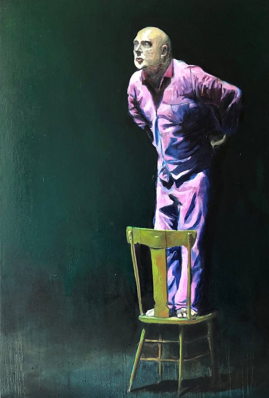 FCKU by Sina Mostafawy, Oil on canvas, 2022