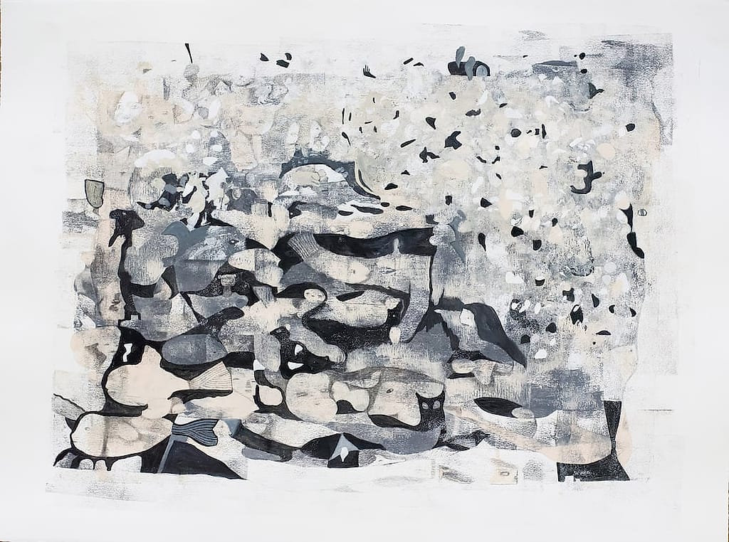 Emerging Worlds by Surya Sajnani, Mixed media on paper