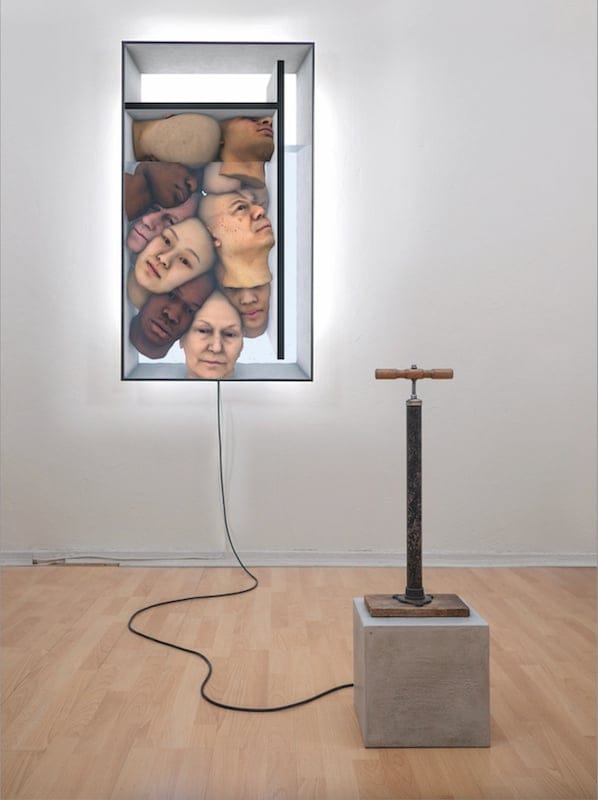 Lebensraum / living space by Sven Windszus, interactive video installation