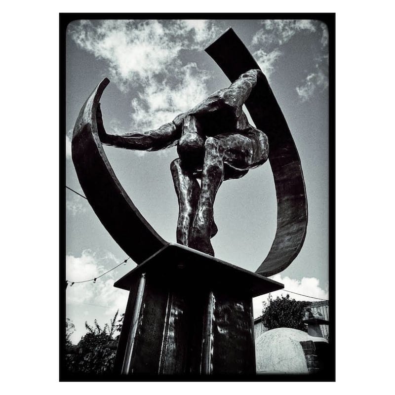 Weight of The World by Teresa Wells MRSS, Bronze sculpture