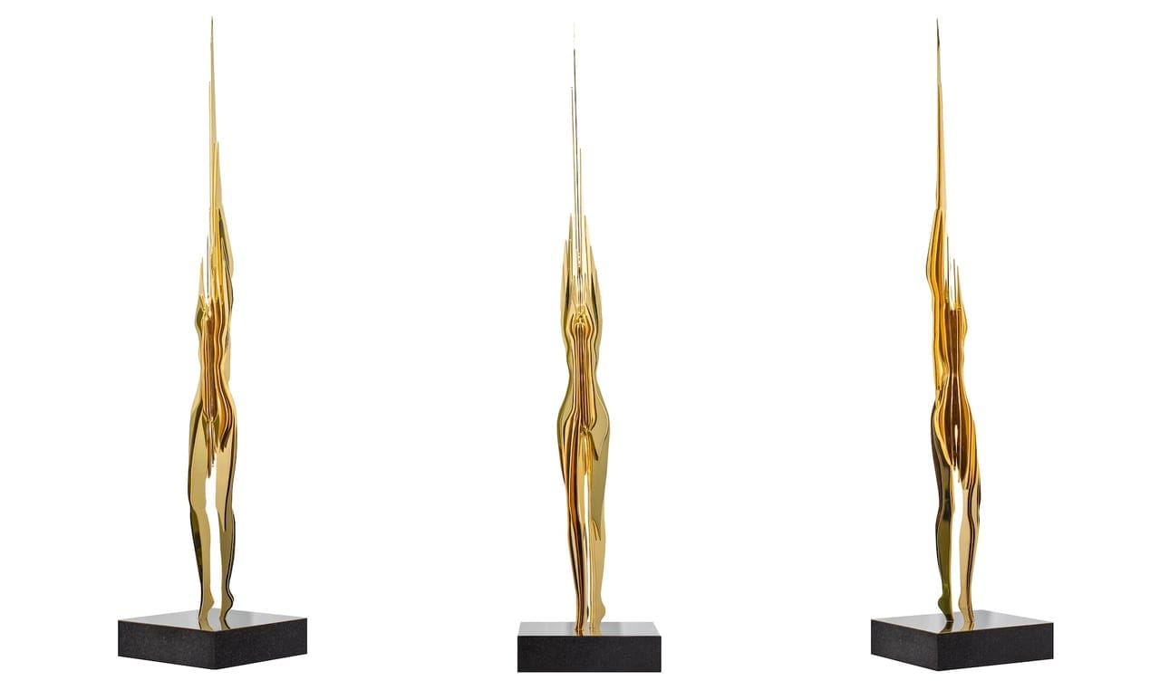 Breeze by Vasily Klyukin, Brass sculpture, 2020