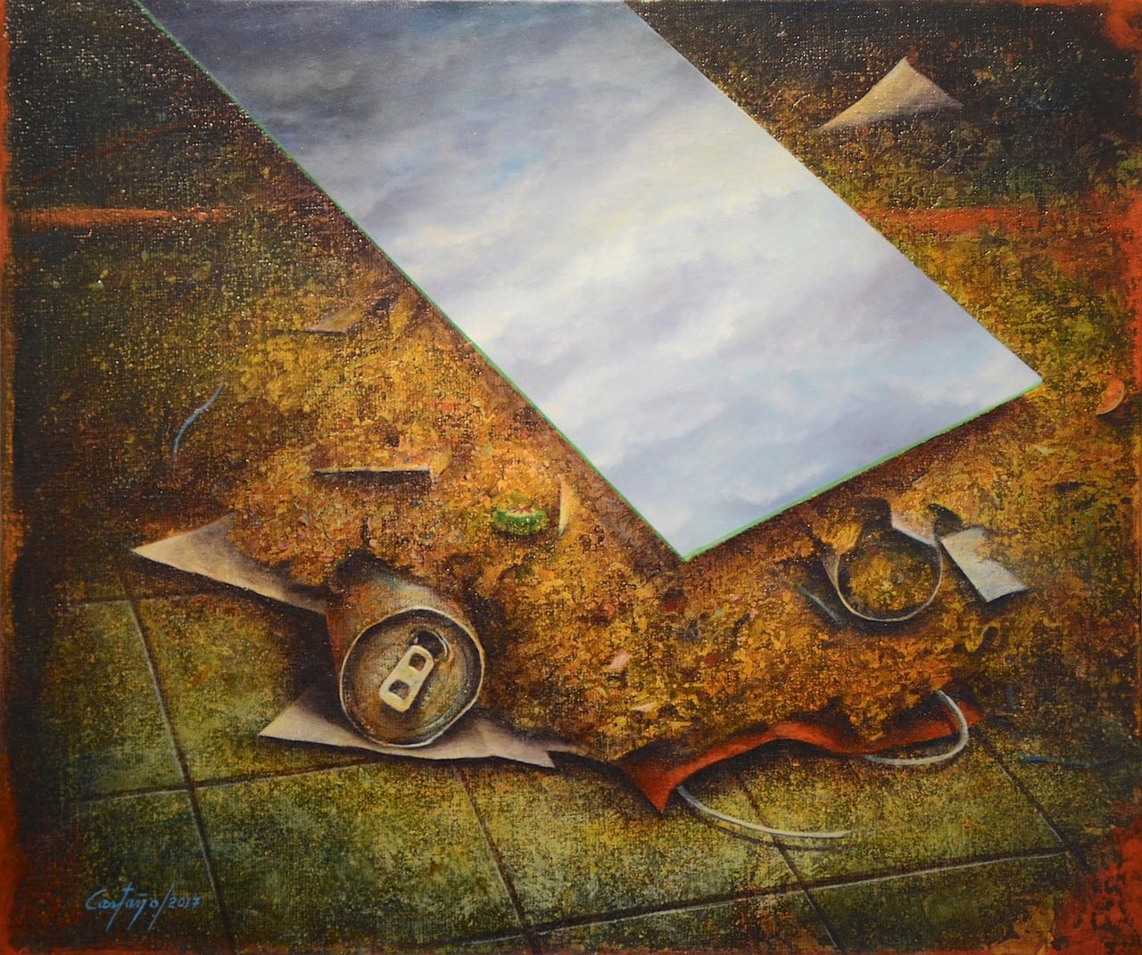 Reflets de la Matière by William Castaño, Oil on canvas, 2017