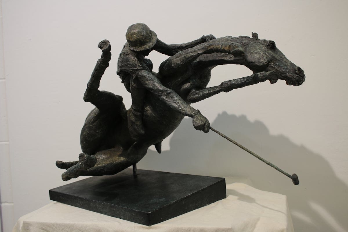 Polo 1 by Yuri Popov, Jesmonite sculpture